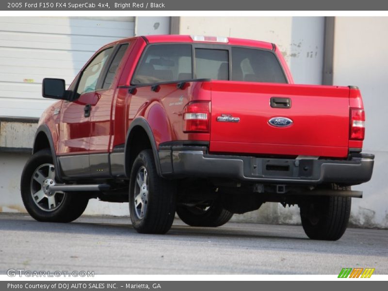 Bright Red / Black 2005 Ford F150 FX4 SuperCab 4x4