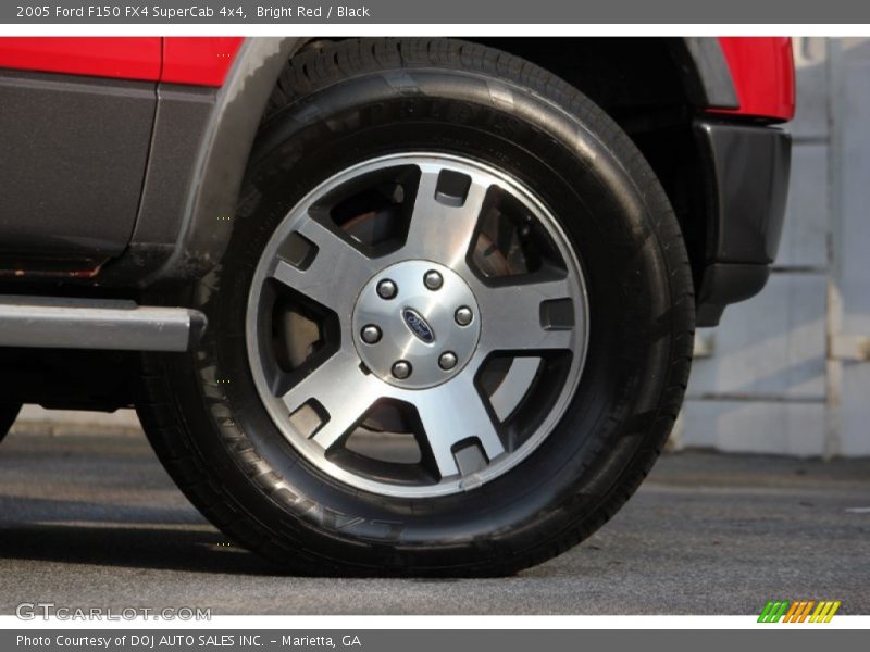 Bright Red / Black 2005 Ford F150 FX4 SuperCab 4x4