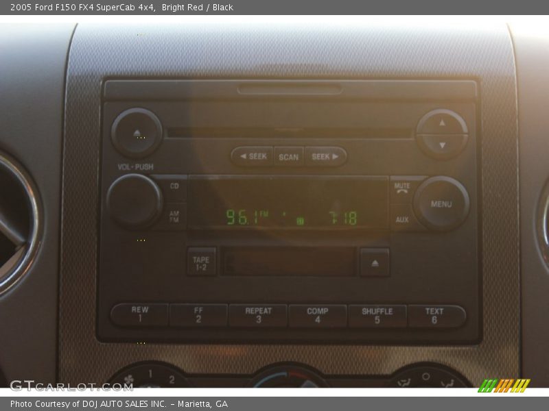 Bright Red / Black 2005 Ford F150 FX4 SuperCab 4x4