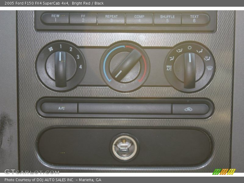 Bright Red / Black 2005 Ford F150 FX4 SuperCab 4x4