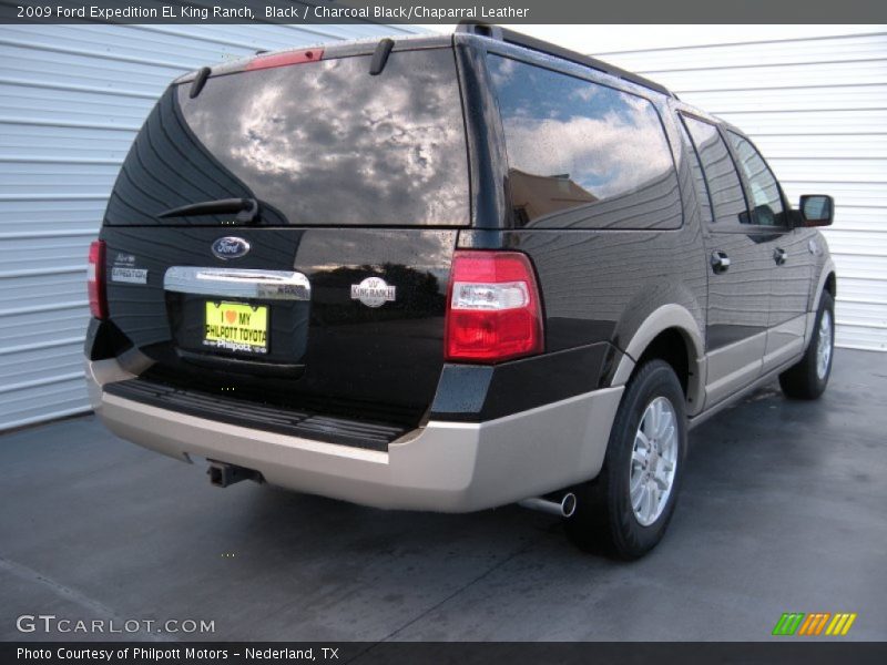 Black / Charcoal Black/Chaparral Leather 2009 Ford Expedition EL King Ranch