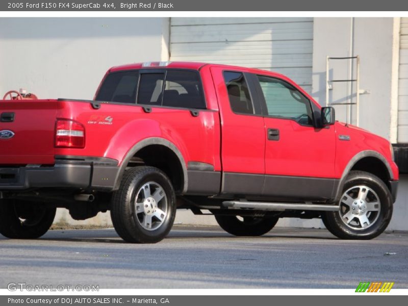 Bright Red / Black 2005 Ford F150 FX4 SuperCab 4x4