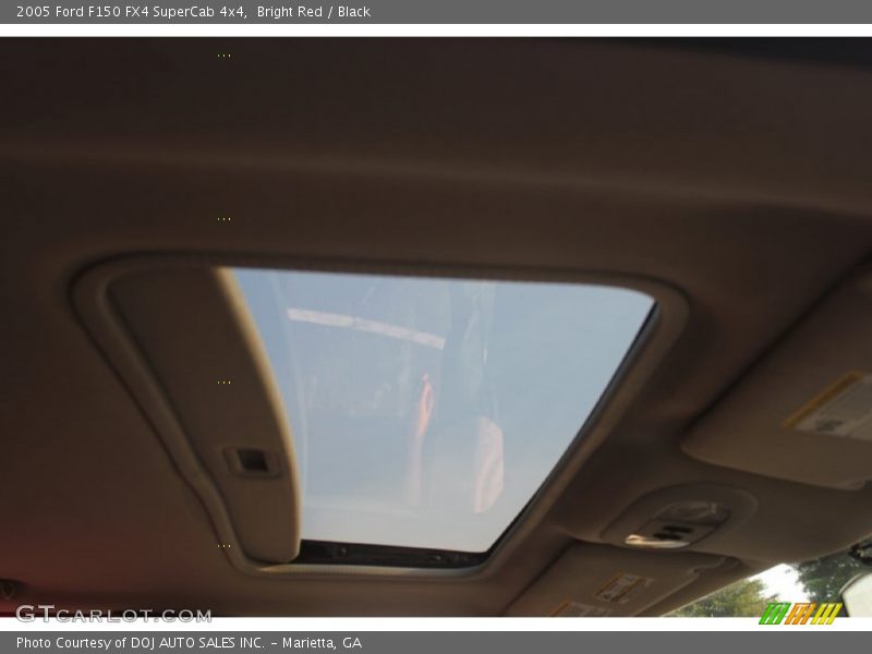 Bright Red / Black 2005 Ford F150 FX4 SuperCab 4x4