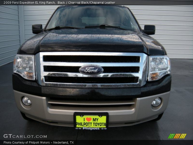 Black / Charcoal Black/Chaparral Leather 2009 Ford Expedition EL King Ranch