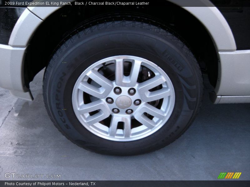 Black / Charcoal Black/Chaparral Leather 2009 Ford Expedition EL King Ranch