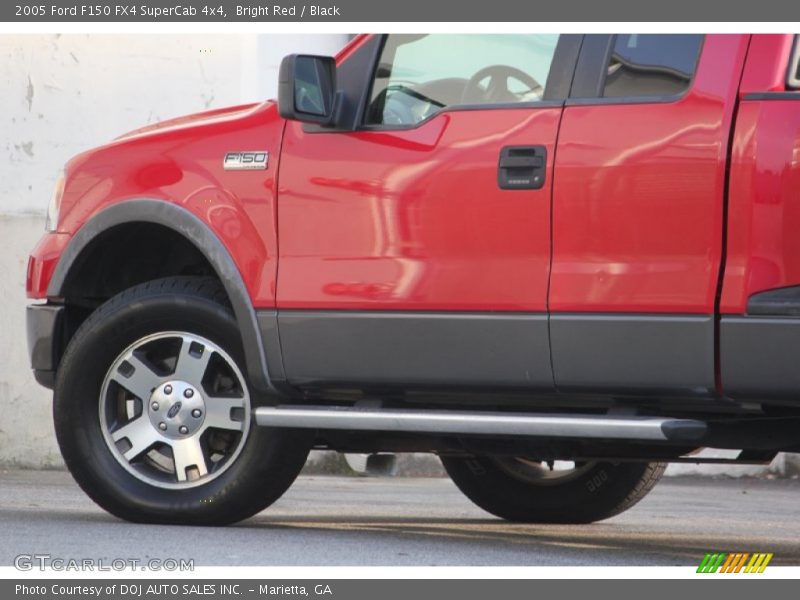 Bright Red / Black 2005 Ford F150 FX4 SuperCab 4x4
