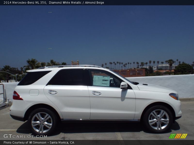 Diamond White Metallic / Almond Beige 2014 Mercedes-Benz ML 350