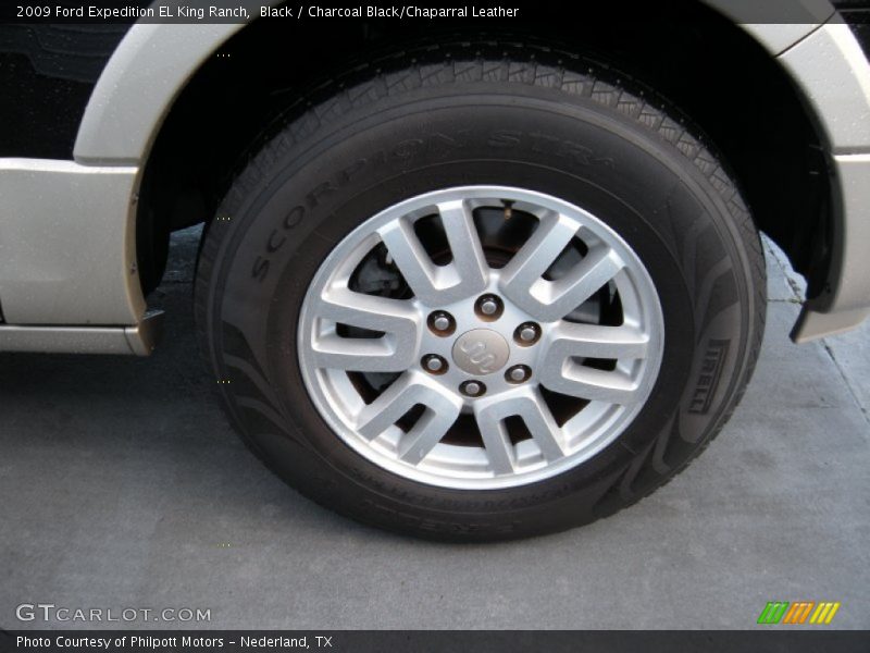 Black / Charcoal Black/Chaparral Leather 2009 Ford Expedition EL King Ranch