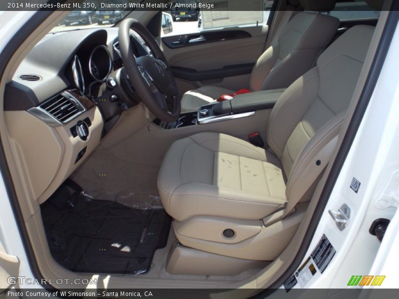 Diamond White Metallic / Almond Beige 2014 Mercedes-Benz ML 350