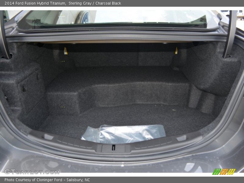 Sterling Gray / Charcoal Black 2014 Ford Fusion Hybrid Titanium