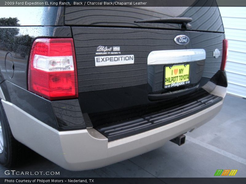 Black / Charcoal Black/Chaparral Leather 2009 Ford Expedition EL King Ranch