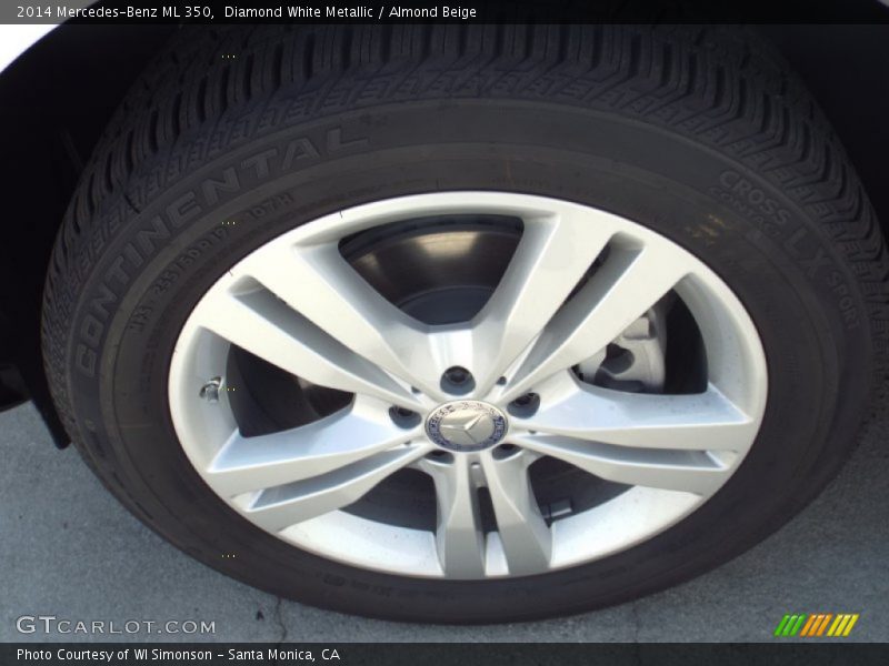 Diamond White Metallic / Almond Beige 2014 Mercedes-Benz ML 350
