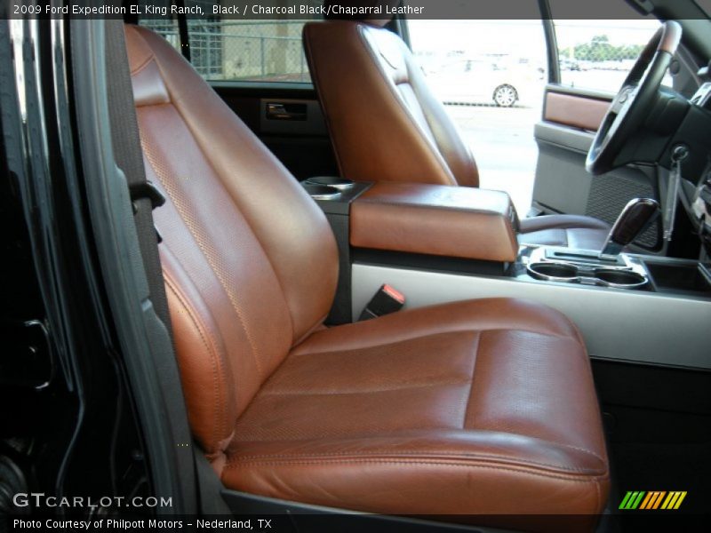 Black / Charcoal Black/Chaparral Leather 2009 Ford Expedition EL King Ranch