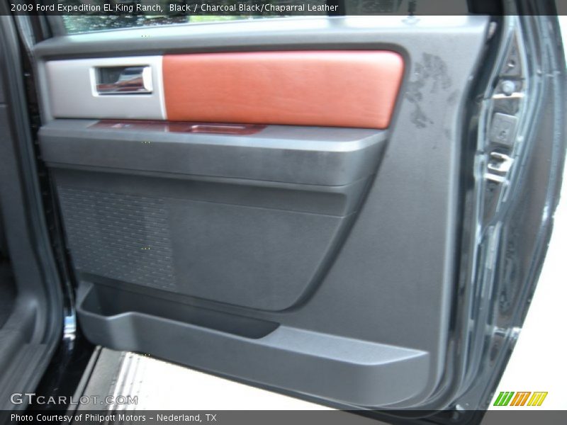 Black / Charcoal Black/Chaparral Leather 2009 Ford Expedition EL King Ranch