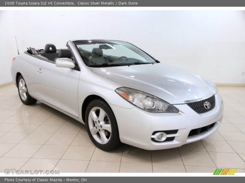 Classic Silver Metallic / Dark Stone 2008 Toyota Solara SLE V6 Convertible