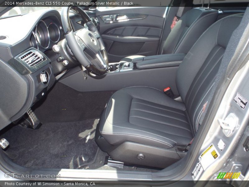 Palladium Silver Metallic / Black 2014 Mercedes-Benz CLS 550 Coupe