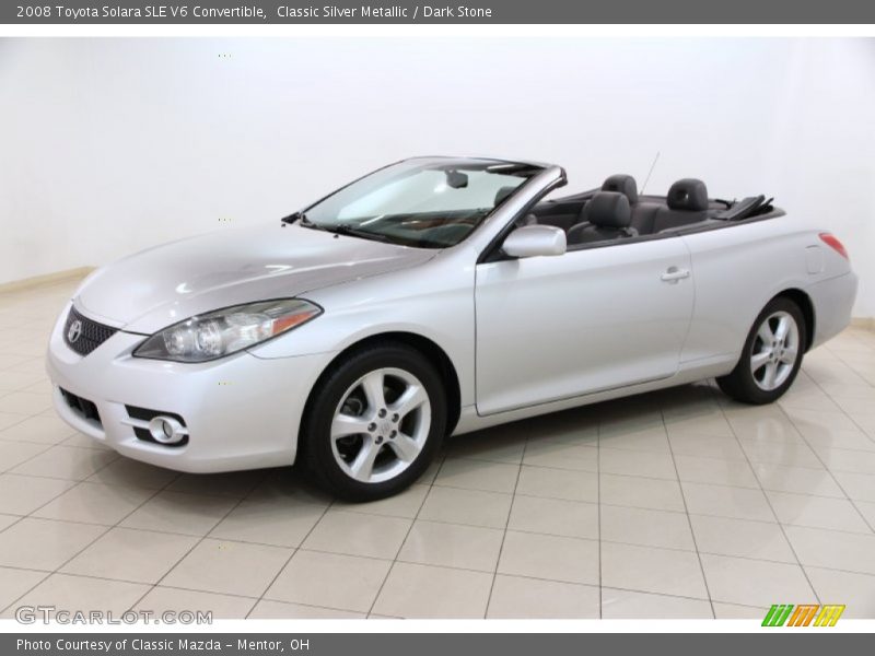 Classic Silver Metallic / Dark Stone 2008 Toyota Solara SLE V6 Convertible