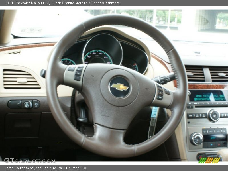 Black Granite Metallic / Cocoa/Cashmere 2011 Chevrolet Malibu LTZ