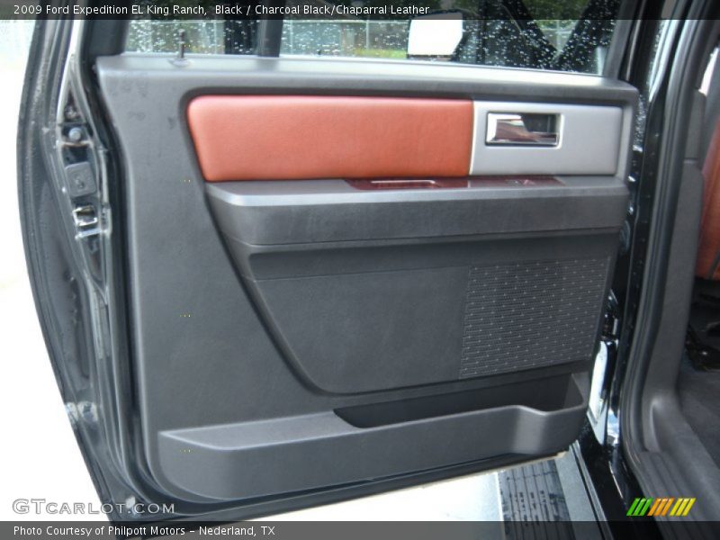 Black / Charcoal Black/Chaparral Leather 2009 Ford Expedition EL King Ranch