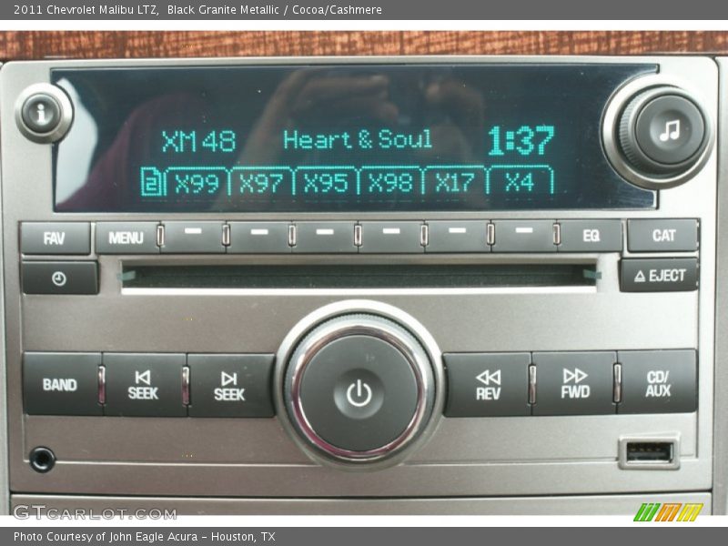 Black Granite Metallic / Cocoa/Cashmere 2011 Chevrolet Malibu LTZ