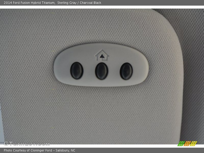 Sterling Gray / Charcoal Black 2014 Ford Fusion Hybrid Titanium