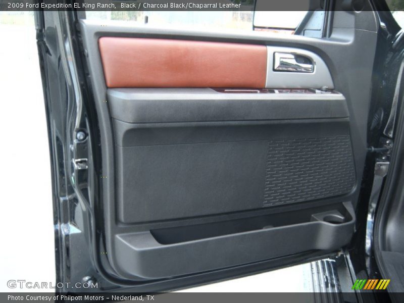 Black / Charcoal Black/Chaparral Leather 2009 Ford Expedition EL King Ranch