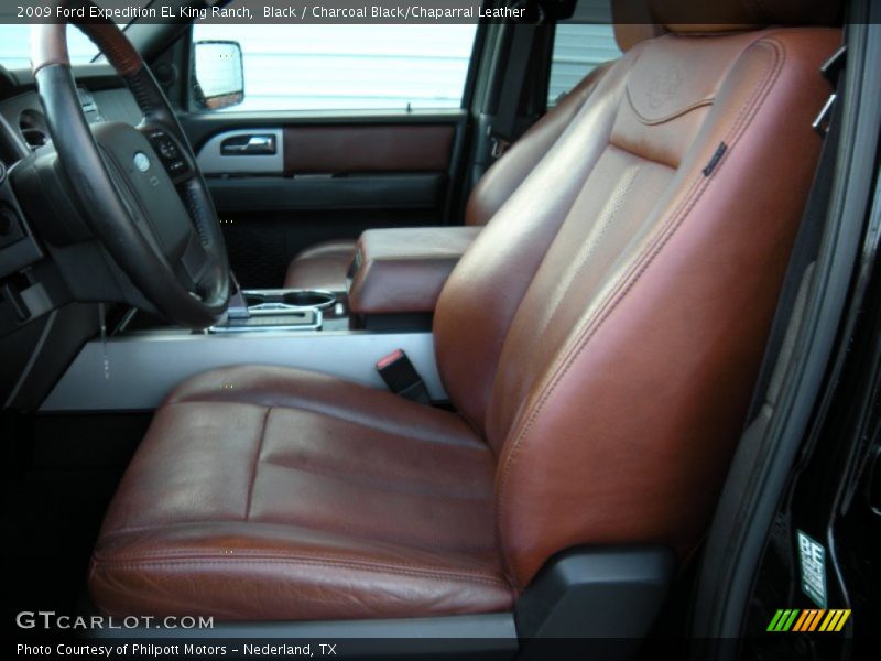 Black / Charcoal Black/Chaparral Leather 2009 Ford Expedition EL King Ranch