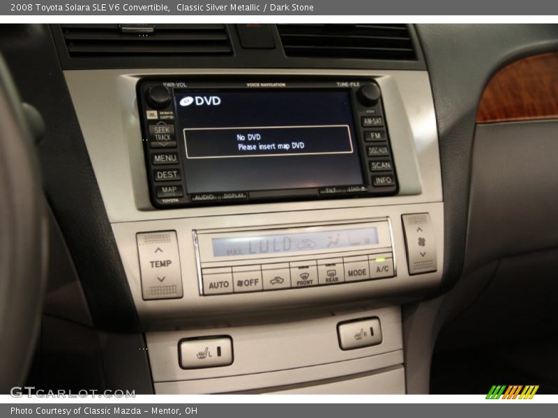 Classic Silver Metallic / Dark Stone 2008 Toyota Solara SLE V6 Convertible