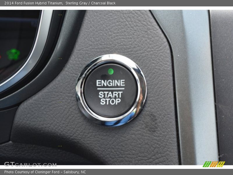 Sterling Gray / Charcoal Black 2014 Ford Fusion Hybrid Titanium