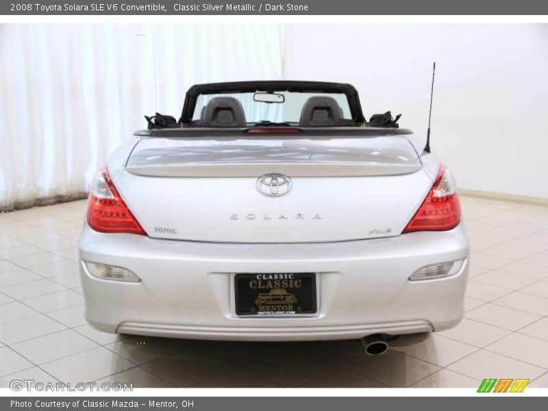 Classic Silver Metallic / Dark Stone 2008 Toyota Solara SLE V6 Convertible