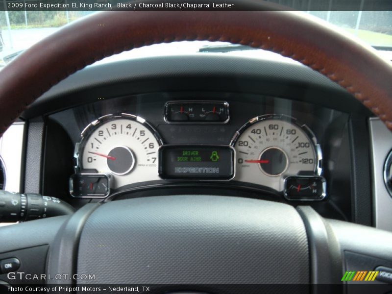 Black / Charcoal Black/Chaparral Leather 2009 Ford Expedition EL King Ranch