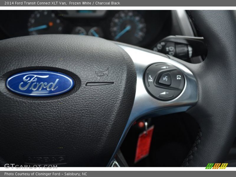 Frozen White / Charcoal Black 2014 Ford Transit Connect XLT Van