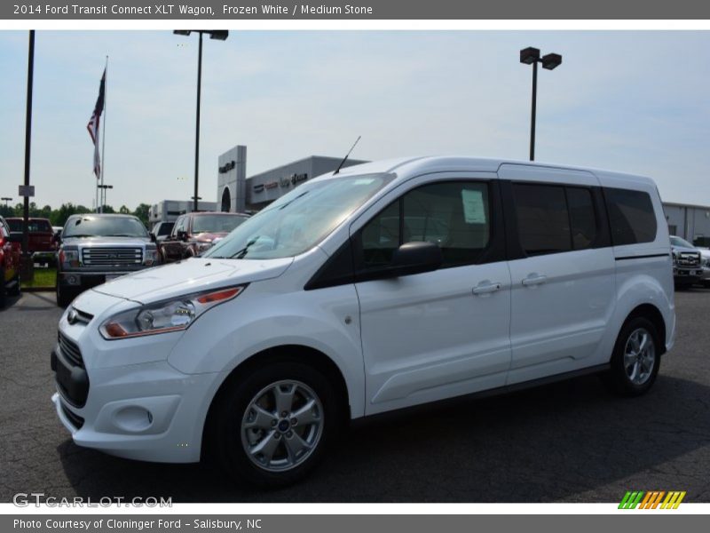 Frozen White / Medium Stone 2014 Ford Transit Connect XLT Wagon