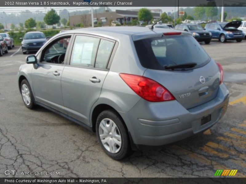 Magnetic Gray Metallic / Charcoal 2012 Nissan Versa 1.8 S Hatchback