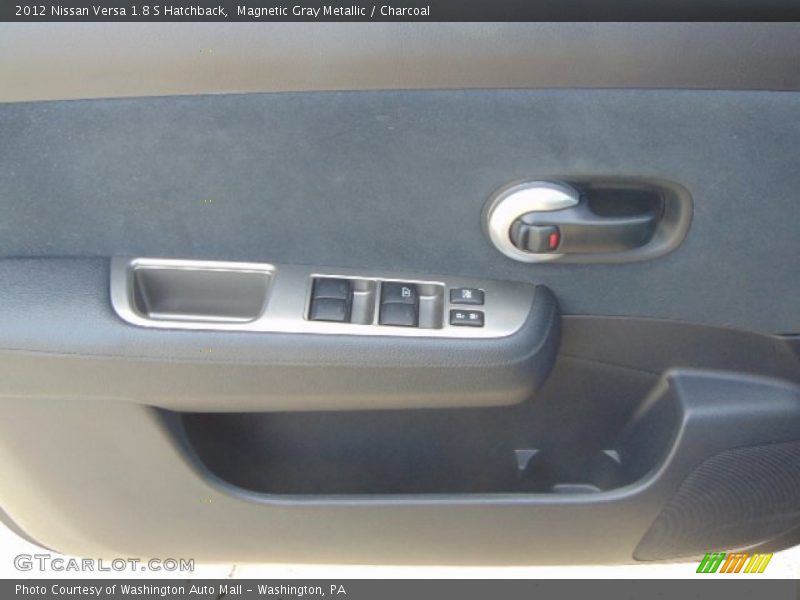Magnetic Gray Metallic / Charcoal 2012 Nissan Versa 1.8 S Hatchback