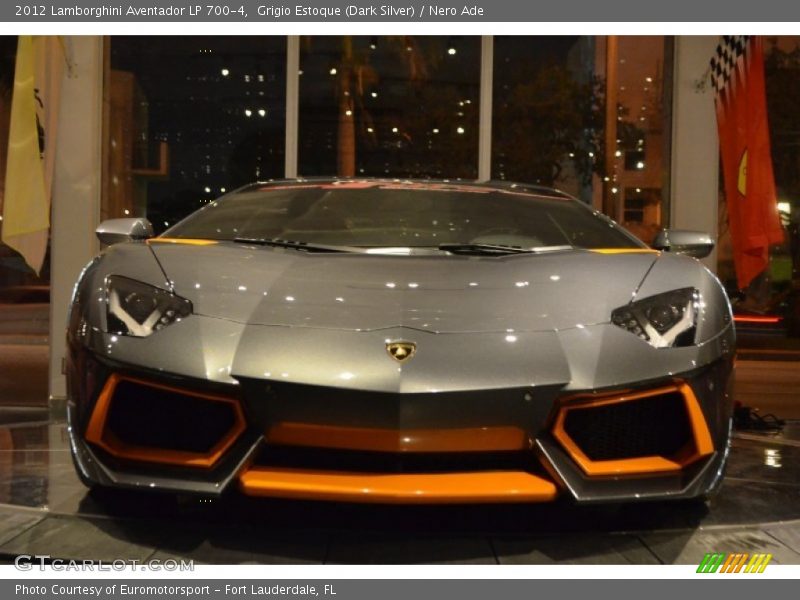 Grigio Estoque (Dark Silver) / Nero Ade 2012 Lamborghini Aventador LP 700-4