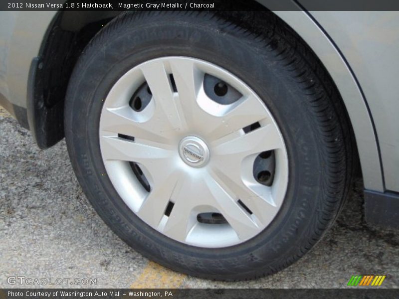 Magnetic Gray Metallic / Charcoal 2012 Nissan Versa 1.8 S Hatchback