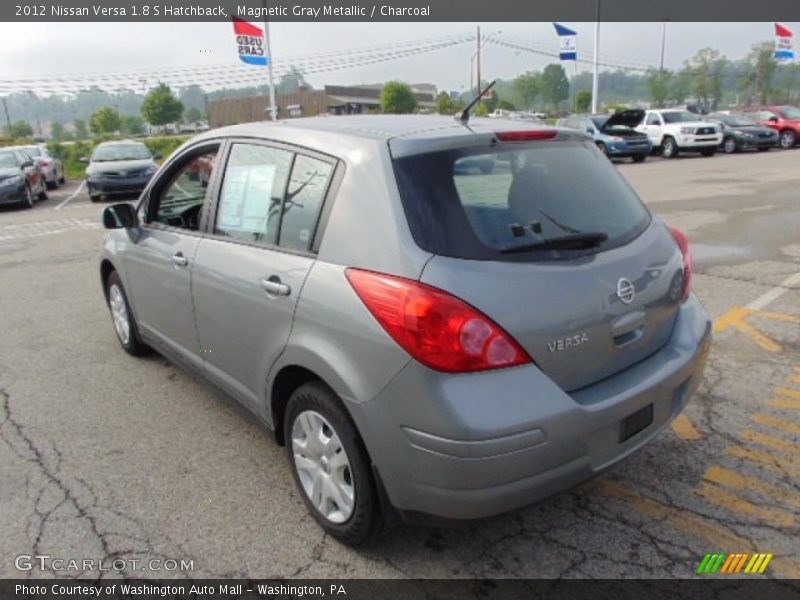 Magnetic Gray Metallic / Charcoal 2012 Nissan Versa 1.8 S Hatchback
