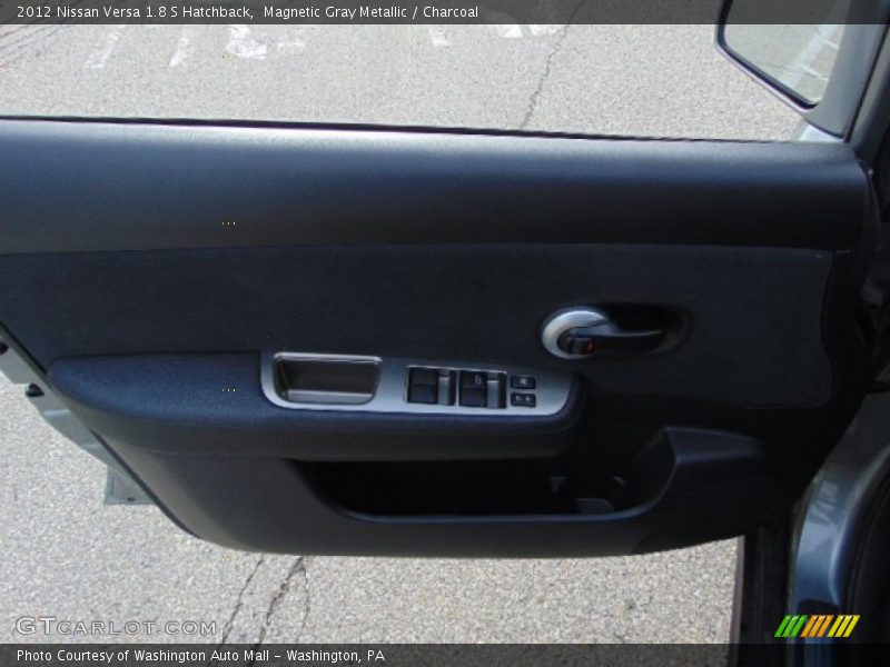 Magnetic Gray Metallic / Charcoal 2012 Nissan Versa 1.8 S Hatchback