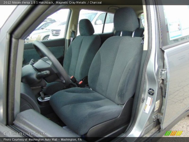 Magnetic Gray Metallic / Charcoal 2012 Nissan Versa 1.8 S Hatchback