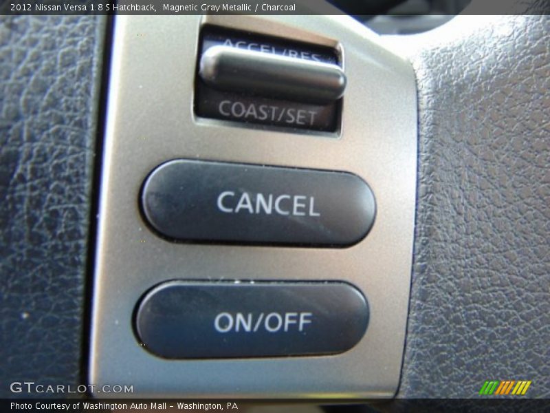 Magnetic Gray Metallic / Charcoal 2012 Nissan Versa 1.8 S Hatchback