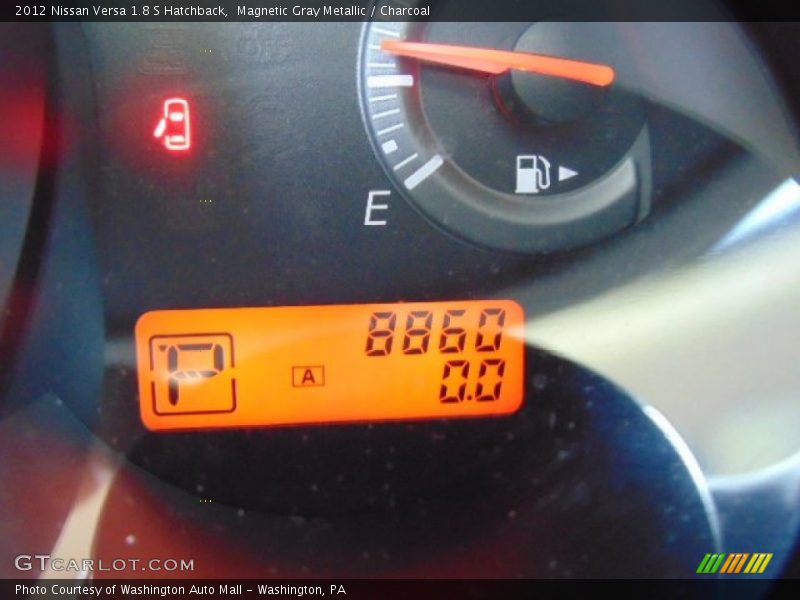 Magnetic Gray Metallic / Charcoal 2012 Nissan Versa 1.8 S Hatchback