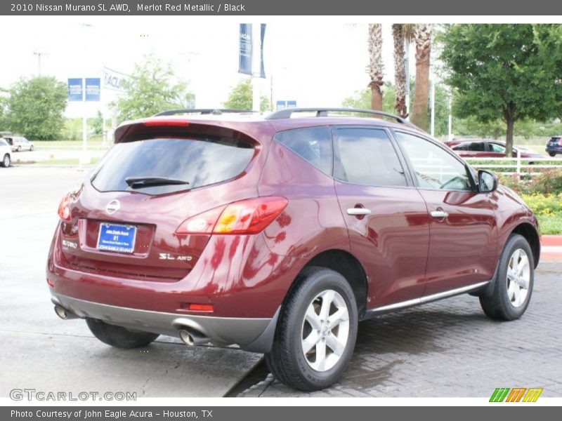 Merlot Red Metallic / Black 2010 Nissan Murano SL AWD