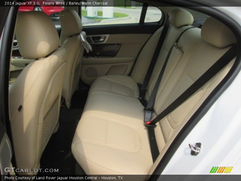 Polaris White / Barley/Warm Charcoal 2014 Jaguar XF 3.0