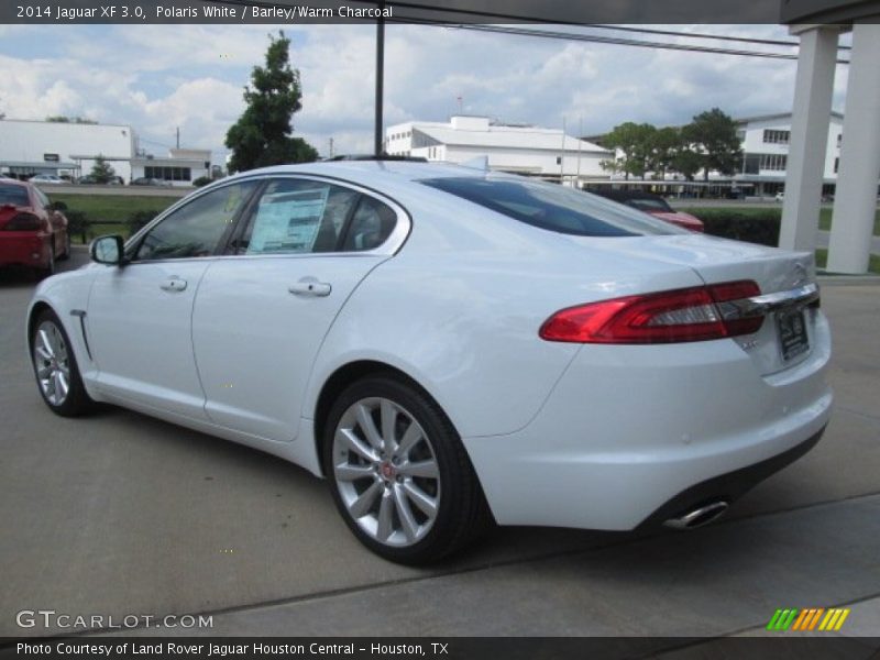 Polaris White / Barley/Warm Charcoal 2014 Jaguar XF 3.0