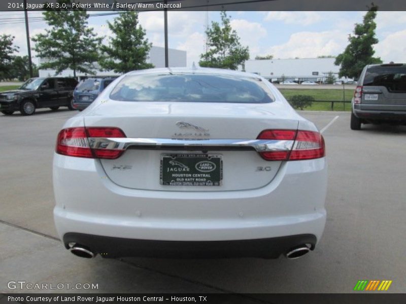 Polaris White / Barley/Warm Charcoal 2014 Jaguar XF 3.0