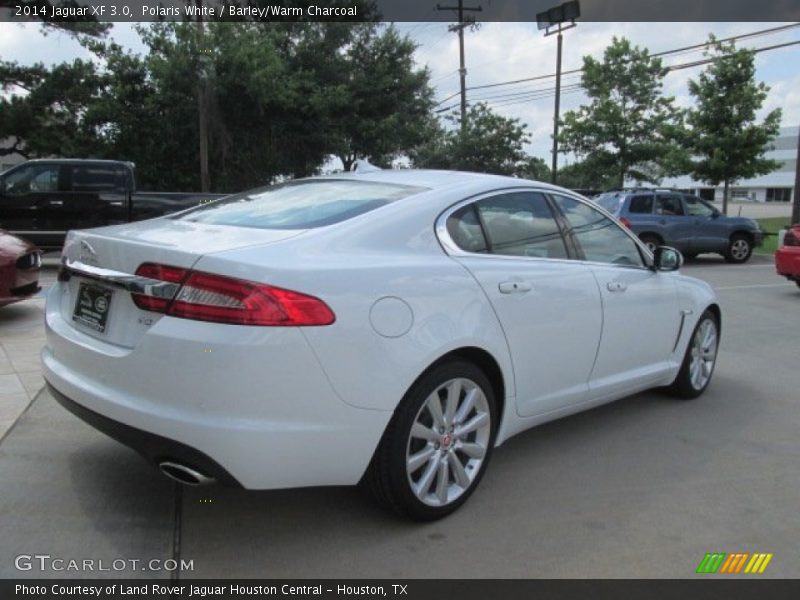 Polaris White / Barley/Warm Charcoal 2014 Jaguar XF 3.0