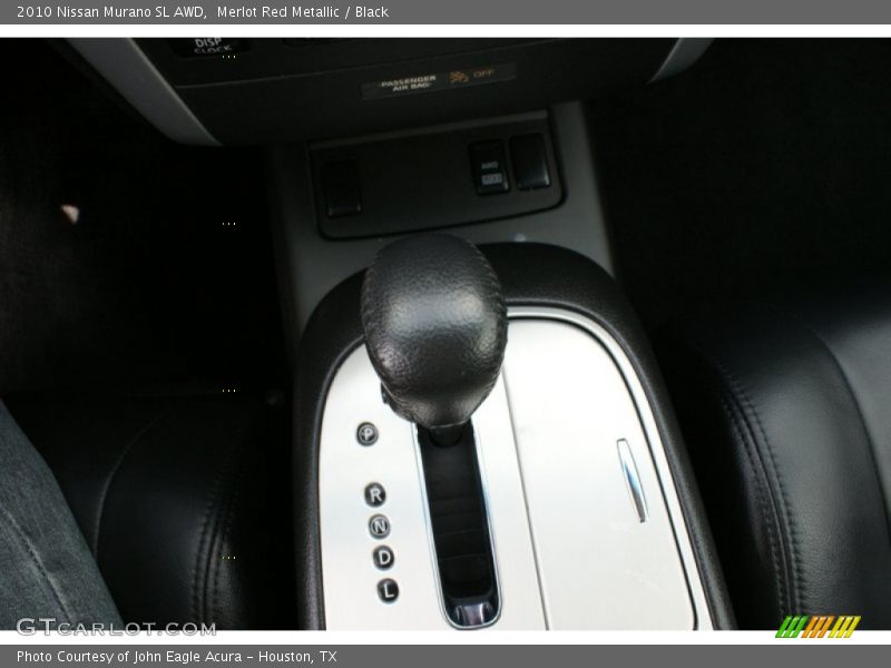 Merlot Red Metallic / Black 2010 Nissan Murano SL AWD