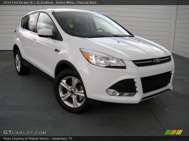 Oxford White / Charcoal Black 2014 Ford Escape SE 1.6L EcoBoost