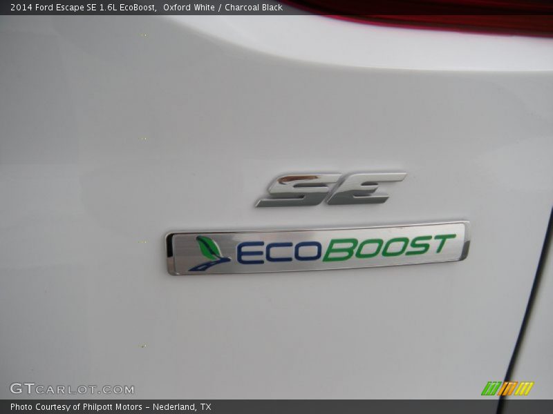 Oxford White / Charcoal Black 2014 Ford Escape SE 1.6L EcoBoost
